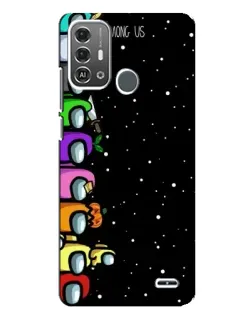 Чехол для ZTE Blade A53 Pro с картинкой «Команда Among Us»