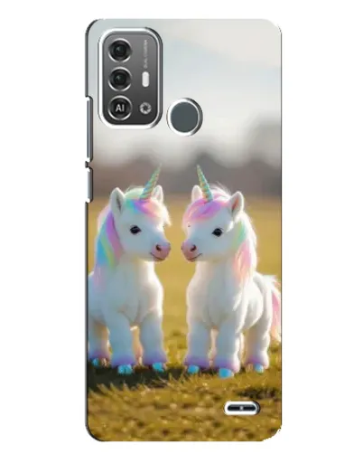 Чохол для ZTE Blade A53 Pro з картинкою «Пара єдинорогів»