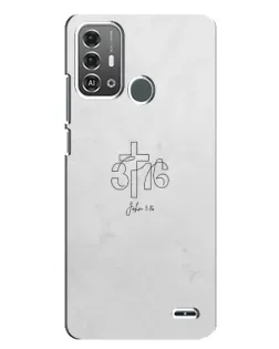 Чехол для ZTE Blade A53 Pro с картинкой «Иоанна 3:16 Крест» Чехол для ZTE Blade A53 Pro с картинкой «Иоанна 3:16 Крест»