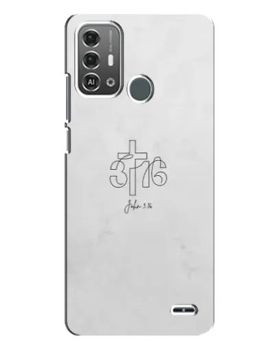 Чехол для ZTE Blade A53 Pro с картинкой «Иоанна 3:16 Крест»