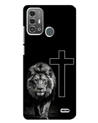 Чехол для ZTE Blade A53 Pro с картинкой «Лев и Крест»