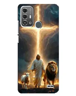 Чехол для ZTE Blade A53 Pro с картинкой «Лев Иуды и Свет» Чехол для ZTE Blade A53 Pro с картинкой «Лев Иуды и Свет»