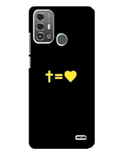 Чехол для ZTE Blade A53 Pro с картинкой «Сердце и Крест»