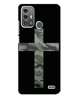Чехол для ZTE Blade A53 Pro с картинкой «Милитари Крест»