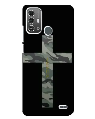 Чехол для ZTE Blade A53 Pro с картинкой «Милитари Крест»