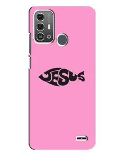 Чехол для ZTE Blade A53 Pro с картинкой «Розовый символ  Jesus»