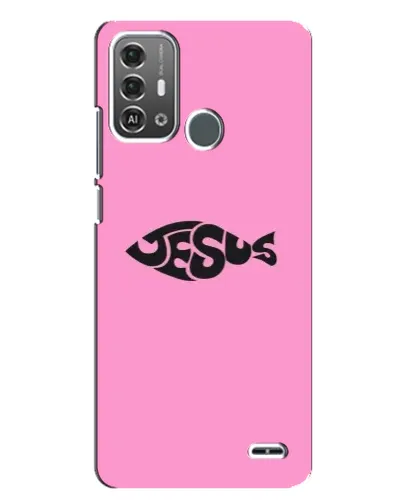 Чехол для ZTE Blade A53 Pro с картинкой «Розовый символ  Jesus»