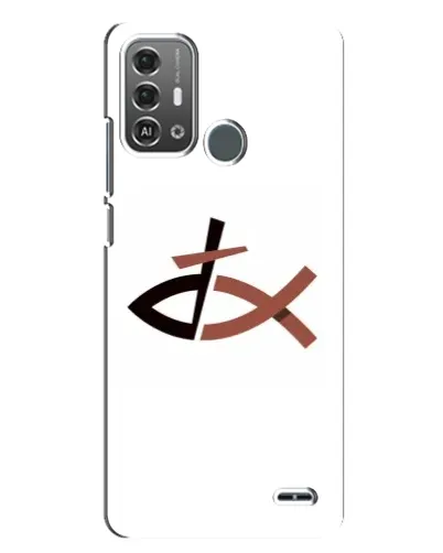 Чехол для ZTE Blade A53 Pro с картинкой «Рыба и крест»