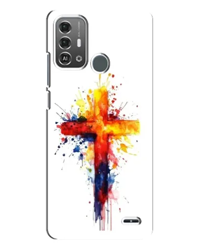 Чехол для ZTE Blade A53 Pro с картинкой «Акварельный крест»