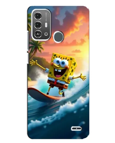 Чехол для ZTE Blade A53 Pro с картинкой «Губка Боб серфингист» Чехол для ZTE Blade A53 Pro с картинкой «Губка Боб серфингист»