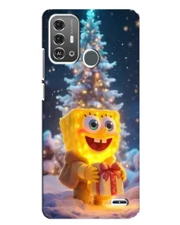 Чехол для ZTE Blade A53 Pro с картинкой «Рождественский Спанч Боб» Чехол для ZTE Blade A53 Pro с картинкой «Рождественский Спанч Боб»