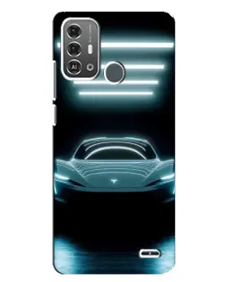 Чехол для ZTE Blade A53 Pro с картинкой «Tesla в неоне» Чехол для ZTE Blade A53 Pro с картинкой «Tesla в неоне»