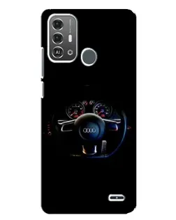Чехол для ZTE Blade A53 Pro с картинкой «Салон Audi — руль» Чехол для ZTE Blade A53 Pro с картинкой «Салон Audi — руль»