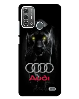 Чехол для ZTE Blade A53 Pro с картинкой «Пантера и Audi» Чехол для ZTE Blade A53 Pro с картинкой «Пантера и Audi»