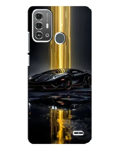 Чехол для ZTE Blade A53 Pro с картинкой «Ночной Lamborghini драйв»