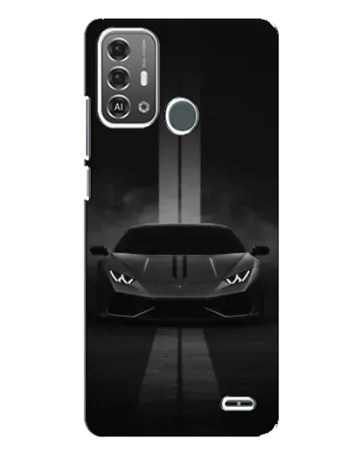 Чехол для ZTE Blade A53 Pro с картинкой «Lamborghini симметрия дорог»