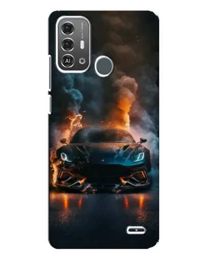 Чехол для ZTE Blade A53 Pro с картинкой «Lamborghini дымная эстетика»