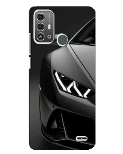 Чехол для ZTE Blade A53 Pro с картинкой «Lamborghini фары детализация»