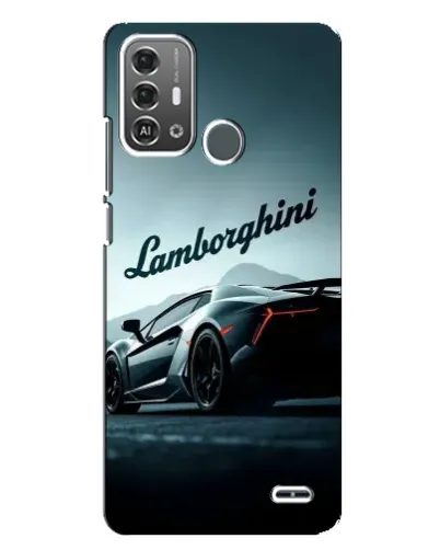 Чехол для ZTE Blade A53 Pro с картинкой «Классическая надпись Lamborghini»