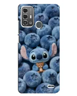 Чехол для ZTE Blade A53 Pro с картинкой «Стич и голубика» Чехол для ZTE Blade A53 Pro с картинкой «Стич и голубика»
