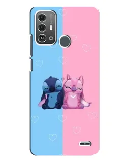 Чехол для ZTE Blade A53 Pro с картинкой «Stitch и Angel Love» Чехол для ZTE Blade A53 Pro с картинкой «Stitch и Angel Love»
