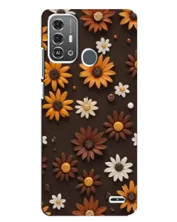 Чехол для ZTE Blade A53 Pro с картинкой «Узор из маленьких подсолнухов» Чехол для ZTE Blade A53 Pro с картинкой «Узор из маленьких подсолнухов»