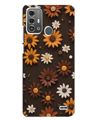 Чехол для ZTE Blade A53 Pro с картинкой «Узор из маленьких подсолнухов» Чехол для ZTE Blade A53 Pro с картинкой «Узор из маленьких подсолнухов»