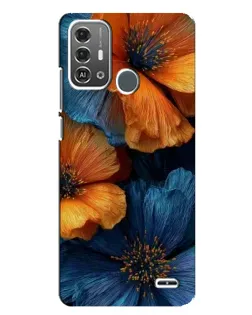 Чехол для ZTE Blade A53 Pro с картинкой «Яркая сине-оранжевая флора» Чехол для ZTE Blade A53 Pro с картинкой «Яркая сине-оранжевая флора»