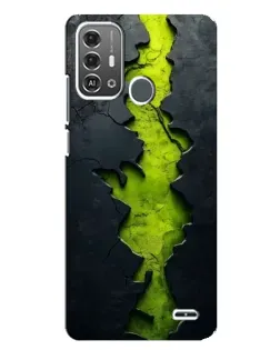 Чехол для ZTE Blade A53 Pro с картинкой «Салатовый разлом скалы» Чехол для ZTE Blade A53 Pro с картинкой «Салатовый разлом скалы»