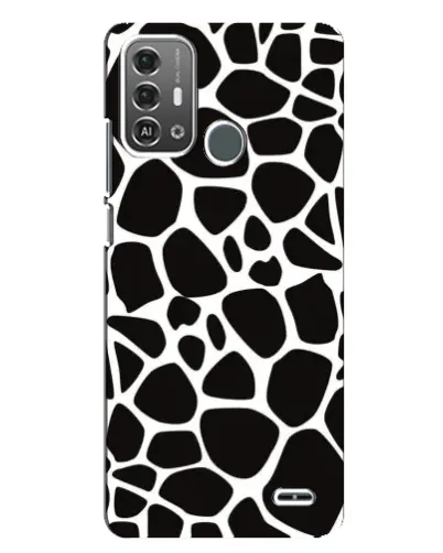 Чехол для ZTE Blade A53 Pro с картинкой «Черно-белый жираф»
