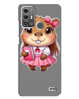 Чехол для ZTE Blade A53 Pro с картинкой «Девочка капибара» Чехол для ZTE Blade A53 Pro с картинкой «Девочка капибара»