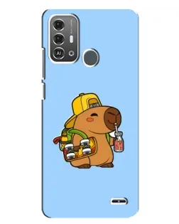 Чехол для ZTE Blade A53 Pro с картинкой «Капибара на скейте» Чехол для ZTE Blade A53 Pro с картинкой «Капибара на скейте»