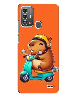 Чехол для ZTE Blade A53 Pro с картинкой «Капибара на скутере» Чехол для ZTE Blade A53 Pro с картинкой «Капибара на скутере»