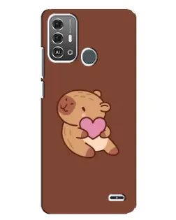Чехол для ZTE Blade A53 Pro с картинкой «Капибара с сердцем» Чехол для ZTE Blade A53 Pro с картинкой «Капибара с сердцем»