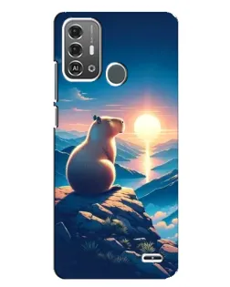 Чехол для ZTE Blade A53 Pro с картинкой «Закат солнца с капибарой» Чехол для ZTE Blade A53 Pro с картинкой «Закат солнца с капибарой»