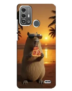 Чехол для ZTE Blade A53 Pro с картинкой «Капибара с пиццей» Чехол для ZTE Blade A53 Pro с картинкой «Капибара с пиццей»