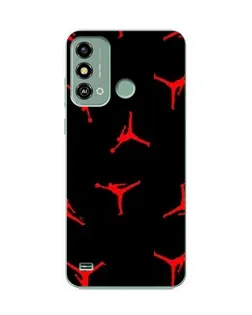 Чехол для ZTE Blade A53 с картинкой «Jordan Red Pattern»