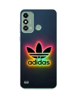 Чехол для ZTE Blade A53 с картинкой «Неоновый Adidas»