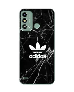 Чехол для ZTE Blade A53 с картинкой «Белый мрамор Adidas»