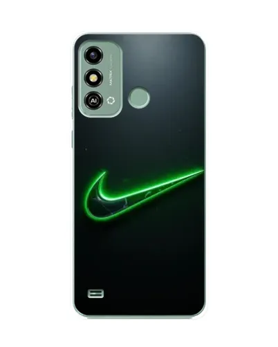 Чехол для ZTE Blade A53 с картинкой «Неоновый контур Nike»