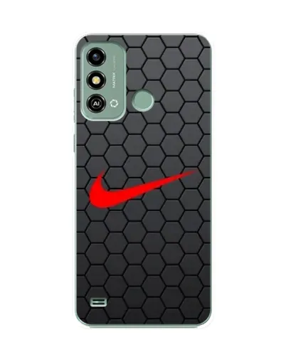 Чехол для ZTE Blade A53 с картинкой «Nike — карбоновая сетка»