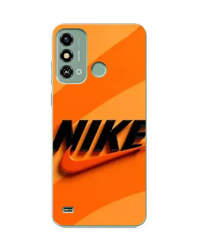 Чехол для ZTE Blade A53 с картинкой «Оранжевый драйв Nike»