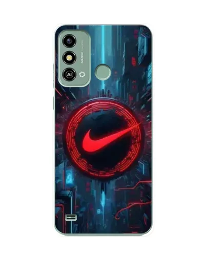 Чехол для ZTE Blade A53 с картинкой «Техногенный стиль Nike»