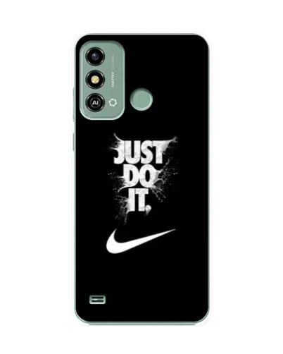 Чехол для ZTE Blade A53 с картинкой «Текстовый принт Nike»