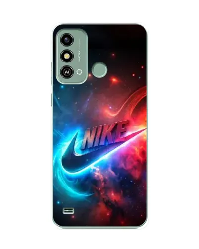 Чехол для ZTE Blade A53 с картинкой «Огненный логотип Nike»