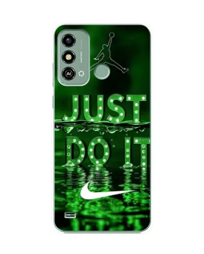 Чехол для ZTE Blade A53 с картинкой «Зеленый неоновый Nike»
