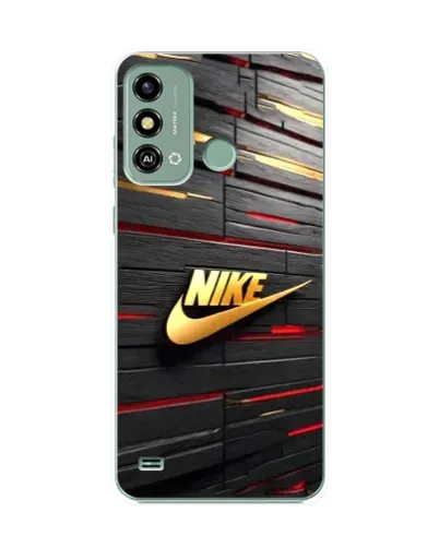 Чехол для ZTE Blade A53 с картинкой «Золотой Nike на металле»