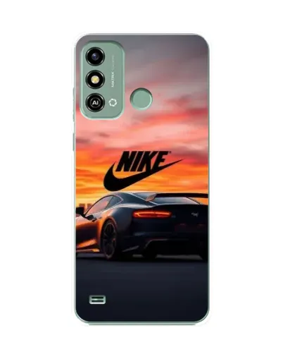 Чехол для ZTE Blade A53 с картинкой «Nike и суперкар»