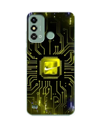 Чехол для ZTE Blade A53 с картинкой «Nike — золотая искра»