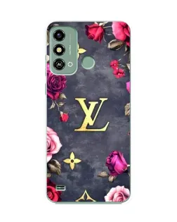 Чехол для ZTE Blade A53 с картинкой «Цветочный Louis Vuitton»